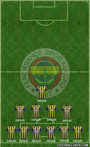 Fenerbahçe SK Formation 2012