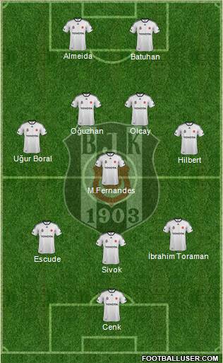 Besiktas JK Formation 2012