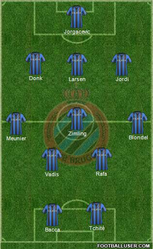 Club Brugge KV Formation 2012