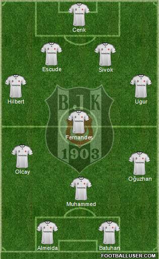 Besiktas JK Formation 2012