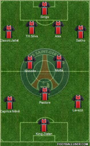 Paris Saint-Germain Formation 2012