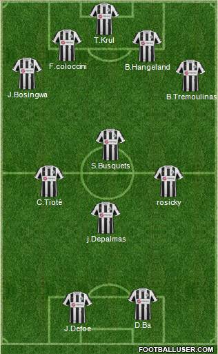 Newcastle United Formation 2012