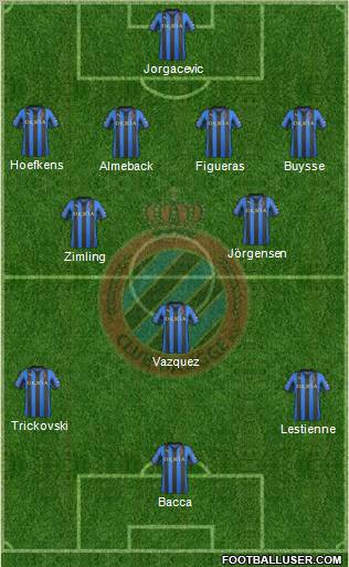 Club Brugge KV Formation 2012