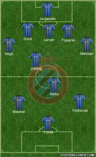 Club Brugge KV Formation 2012