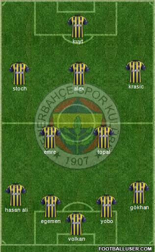 Fenerbahçe SK Formation 2012