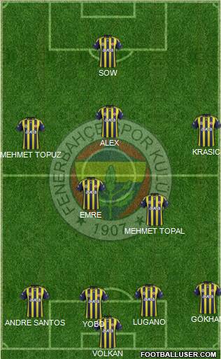Fenerbahçe SK Formation 2012