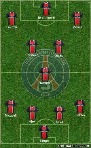 Paris Saint-Germain Formation 2012