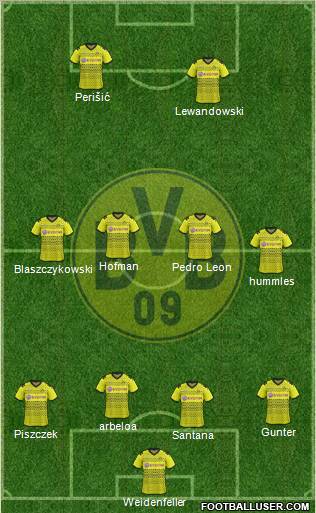 Borussia Dortmund Formation 2012