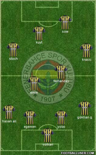 Fenerbahçe SK Formation 2012