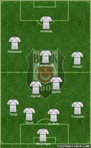 Besiktas JK Formation 2012