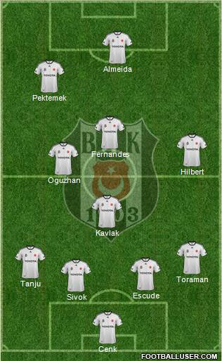 Besiktas JK Formation 2012