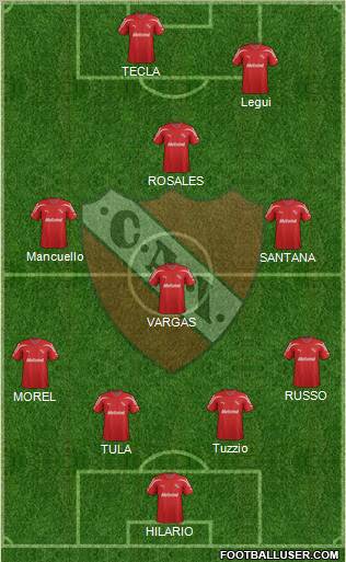 Independiente Formation 2012