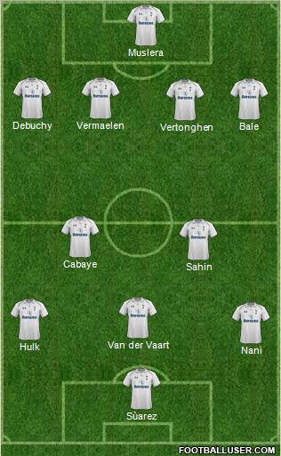 Tottenham Hotspur Formation 2012