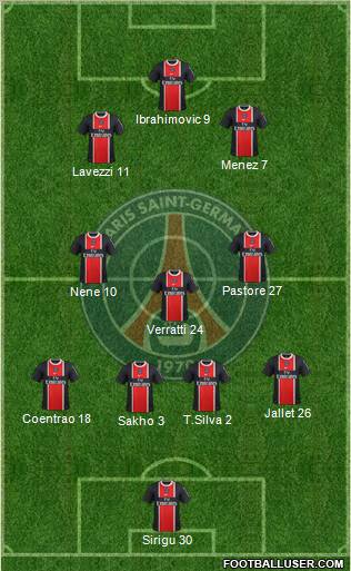 Paris Saint-Germain Formation 2012