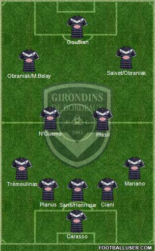 FC Girondins de Bordeaux Formation 2012