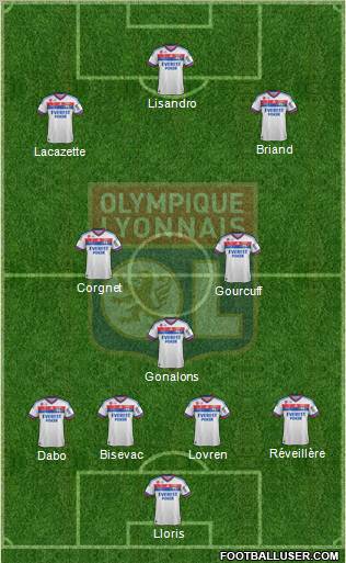 Olympique Lyonnais Formation 2012
