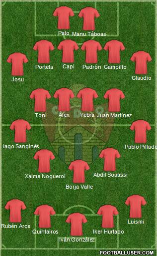C.D. Ourense Formation 2012