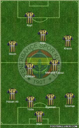 Fenerbahçe SK Formation 2012