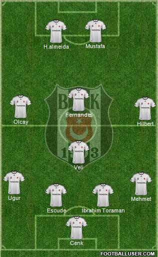Besiktas JK Formation 2012