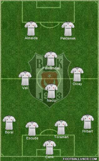 Besiktas JK Formation 2012