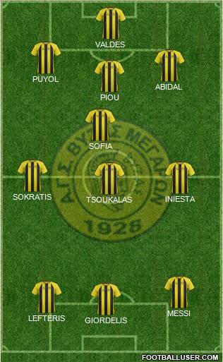 AGS Vyzas Megaron Formation 2012