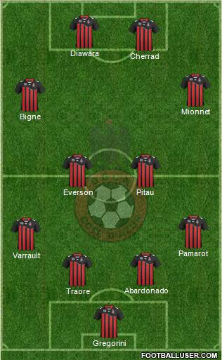 OGC Nice Côte d'Azur Formation 2012