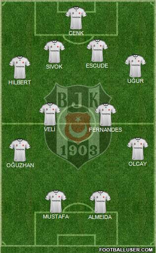 Besiktas JK Formation 2012