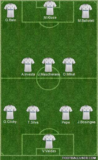 Tottenham Hotspur Formation 2012