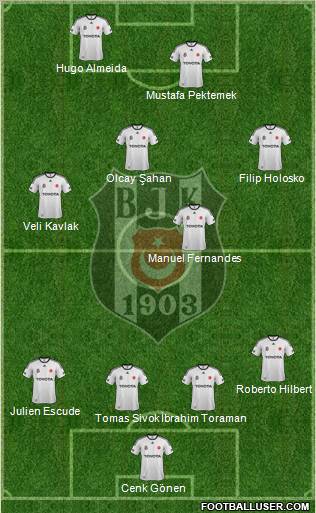 Besiktas JK Formation 2012