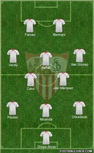 Sevilla F.C., S.A.D. Formation 2012