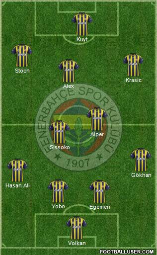 Fenerbahçe SK Formation 2012