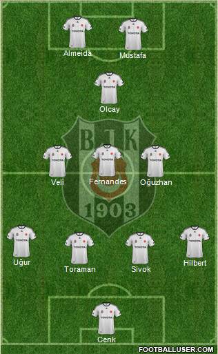 Besiktas JK Formation 2012