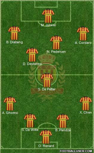 Yellow Red KV Mechelen Formation 2012