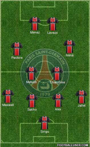 Paris Saint-Germain Formation 2012