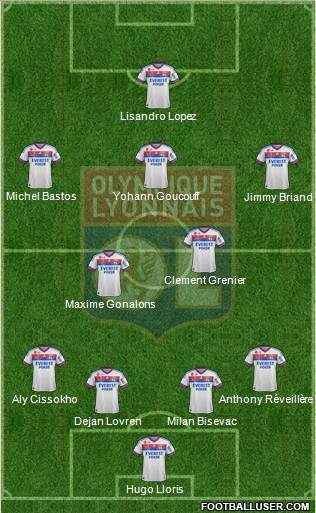 Olympique Lyonnais Formation 2012