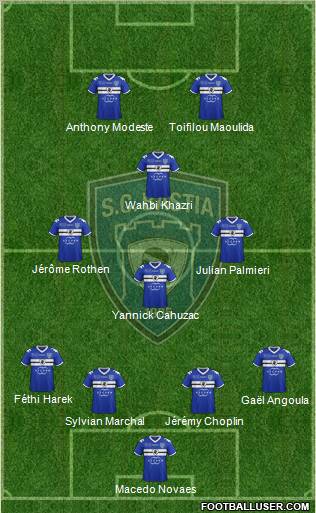 Sporting Club Bastia Formation 2012