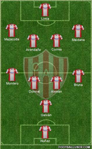 Unión de Santa Fe Formation 2012