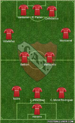 Independiente Formation 2012