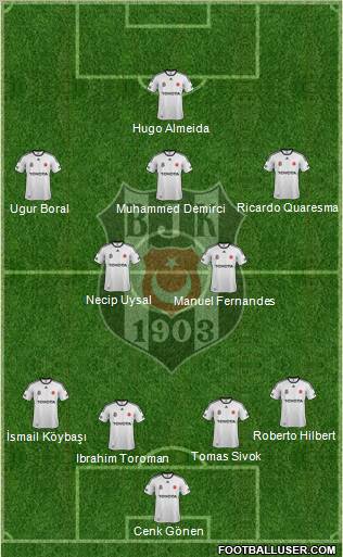 Besiktas JK Formation 2012