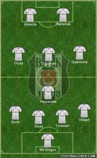 Besiktas JK Formation 2012