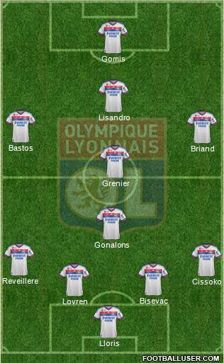 Olympique Lyonnais Formation 2012