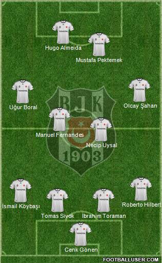 Besiktas JK Formation 2012