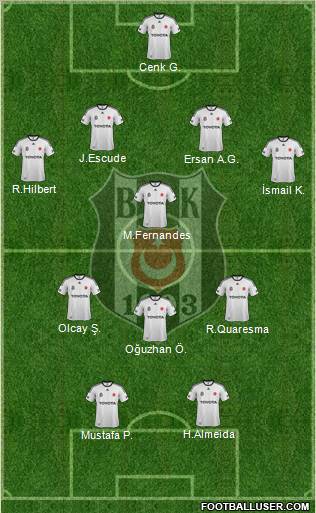 Besiktas JK Formation 2012