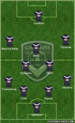 FC Girondins de Bordeaux Formation 2012