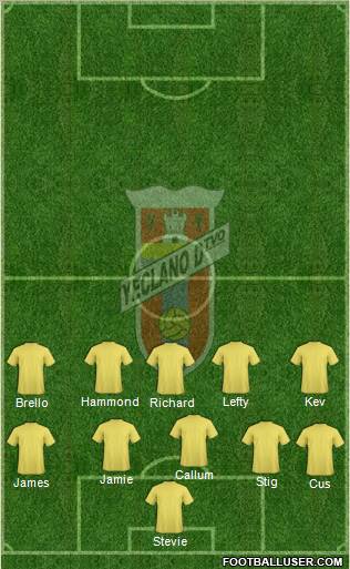 Yeclano Deportivo Formation 2012