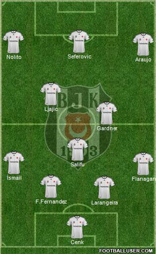 Besiktas JK Formation 2012
