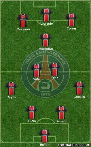 Paris Saint-Germain Formation 2012