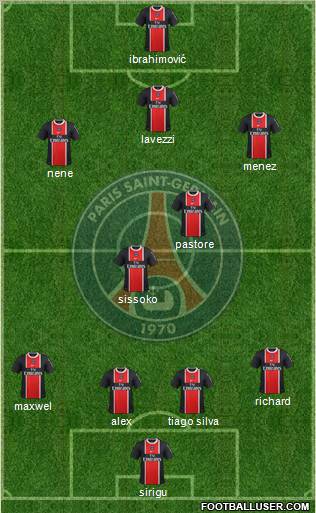 Paris Saint-Germain Formation 2012