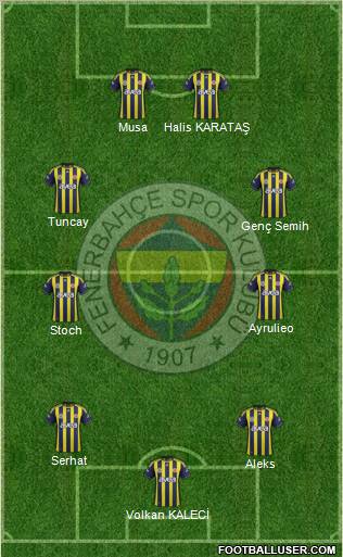 Fenerbahçe SK Formation 2012
