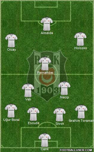Besiktas JK Formation 2012